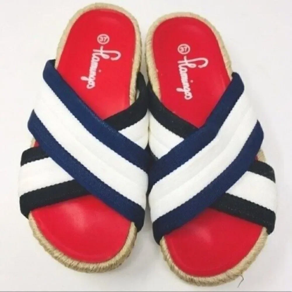 Flamingo platform Espadrille sandals EU37 BoxS